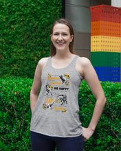 Load image into Gallery viewer, My Only Sunshine Make Me Happy Special Custom Design Ladies Flowy Tank
