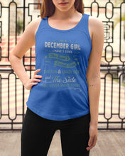 Load image into Gallery viewer, December Girl I Have Three Sides Birthday Gift For Women Ladies Flowy Tank
