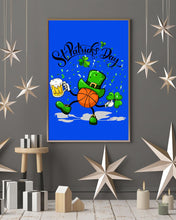Load image into Gallery viewer, Basketball Saint Patrick's Day Gift For Basketball Lovers Vertical Poster
