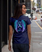 Load image into Gallery viewer, You Matter Ribbon Awareness With Angel Wings Ladies Tee
