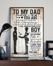 Load image into Gallery viewer, To Me You Are The World Son Gift For Dad On Birthday Vertical Poster
