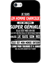 Load image into Gallery viewer, Je Suis Un Homme Chanceux J'ai Line Femme Custom Design Je Suis Son Roi Phone case
