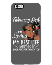 Load image into Gallery viewer, Betty Boop February Girl Living My Best Life Birthday Meaningful Gift Phone case
