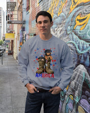 Load image into Gallery viewer, Rottweiler Shoes Armerican Army Gift For Dog Lovers Sweatshirt
