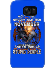Load image into Gallery viewer, Walk Away I Am A Grumpy Old Man Who Was Born In November Birthday Gift Phone case
