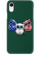 Load image into Gallery viewer, Lovely Phone Case Three Owl With US Flag Gift For Owl Lovers Phone case
