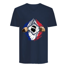 Load image into Gallery viewer, Corse Super Hero Flag Patriot Gift For Men Guys V-Neck
