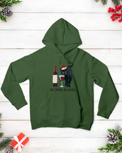 Load image into Gallery viewer, Cat Drink And Be Merry Meaningful Gift For Women Hoodie
