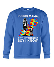 Load image into Gallery viewer, Proud Mama Of The Touchest Boy I Know Autism's Day Gift Sweatshirt
