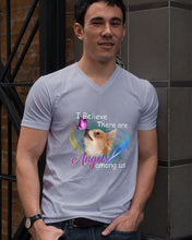 Load image into Gallery viewer, I Believe There Are Angels Among Us Gift For Chihuahua Lovers Guys V-Neck
