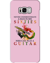 Load image into Gallery viewer, Never Underestimate A 60 Year Old Man Can Play A Guitar Phone case
