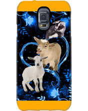 Load image into Gallery viewer, Lovely Phone Case Twinkling Blue Heart Gift For Goat Lovers Phone case
