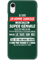 Load image into Gallery viewer, Je Suis Un Homme Chanceux J'ai Line Femme Custom Design Je Suis Son Roi Phone case
