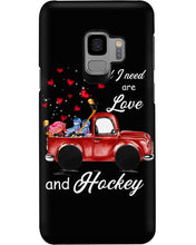 Load image into Gallery viewer, All I Need Are Love And Hockey Gift For Hockey Players Phone case
