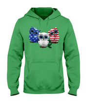 Load image into Gallery viewer, Lovely Phone Case Three Owl With US Flag Gift For Owl Lovers Hoodie
