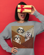 Load image into Gallery viewer, Three Cute Shih Tzu In Bag Gift For Dog Lovers Unisex Long Sleeve

