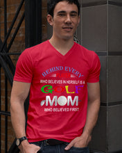 Load image into Gallery viewer, Golf Who Believes In Herself Gift For Sport Lovers Guys V-Neck
