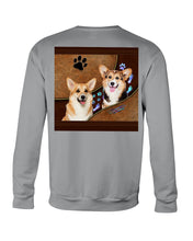 Load image into Gallery viewer, Corgi Paws Pattern Dog Mom Custom Name Gift For Manada Sweatshirt
