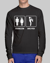 Load image into Gallery viewer, Vintage Funny Problem And Solved Gift For Saxophone Musicians Unisex Long Sleeve
