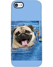 Load image into Gallery viewer, baby Pug In Denim Pocket Gift For Dog Lovers Phone case
