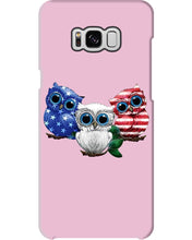 Load image into Gallery viewer, Lovely Phone Case Three Owl With US Flag Gift For Owl Lovers Phone case
