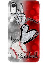 Load image into Gallery viewer, Baseball Peaceful Love Gift For Baseball Lovers Phone case
