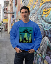 Load image into Gallery viewer, UFA Dinosaur T Rex Sky Full Of Stars Sweatshirt
