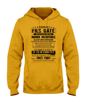 Load image into Gallery viewer, Fils Gâté J'ai Été Élevé PẢ Une Maman Incroyable En Septembre Hoodie
