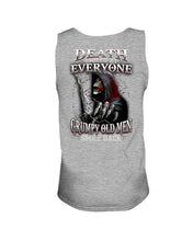 Load image into Gallery viewer, Death Smiles At Everyone Grumpy Old Men Smile Back Gift For Men Unisex Tank Top
