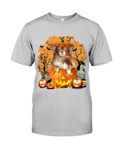 Load image into Gallery viewer, Chihuahua Book Pumpkin Halloween Gift For Dog Lovers Guys Tee
