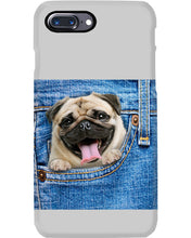 Load image into Gallery viewer, baby Pug In Denim Pocket Gift For Dog Lovers Phone case
