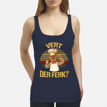 Load image into Gallery viewer, Vert Der Ferk Retro Vintage Gift For Cook Lovers Ladies Flowy Tank
