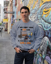 Load image into Gallery viewer, A Man Loves Beer And Dachshund Gift For Dog Lovers Sweatshirt
