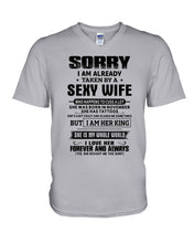 Load image into Gallery viewer, Gift For Husband Taken By A November Sexy Wife Who Happens To Cuss A Lot Guys V-Neck
