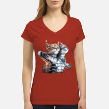 Load image into Gallery viewer, Vintage Funny Cat Love Trending Gift For Cat Lovers Ladies V-Neck
