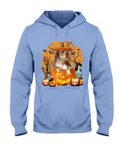 Load image into Gallery viewer, Chihuahua Book Pumpkin Halloween Gift For Dog Lovers Hoodie
