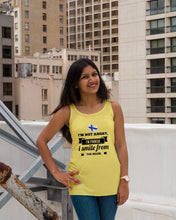 Load image into Gallery viewer, I'm Not Angry I'm Finnish I Smile From The Inside Trending Ladies Flowy Tank
