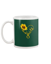 Load image into Gallery viewer, Black Phone Case Sunflower Faith Gift For Christians Mug
