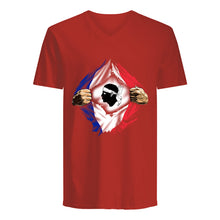 Load image into Gallery viewer, Corse Super Hero Flag Patriot Gift For Men Guys V-Neck
