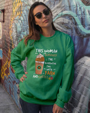 Load image into Gallery viewer, The Quarantine Time With Yarn And Coffee Gift For Women Sweatshirt
