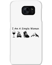 Load image into Gallery viewer, Simple Woman Loves Wine Camping Shoes And Climbing Phone case

