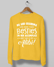 Load image into Gallery viewer, Me And Grandma Are More Than Besties Custom Gift For Family Sweatshirt
