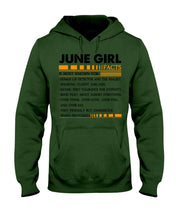 Load image into Gallery viewer, June Girl Facts Very Friendly But Dangerous Custom Design Hoodie
