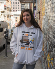 Load image into Gallery viewer, A Man Loves Beer And Dachshund Gift For Dog Lovers Hoodie
