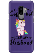 Load image into Gallery viewer, I Like My Coffee Hot Like My Husband Unicorn Gift For Men Phone case
