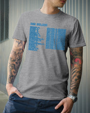 Load image into Gallery viewer, Pinpoint The Location In The Space Blue Guys Tee
