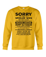 Load image into Gallery viewer, Spoiled Wife Of December Freaking Awesome Grumpy Old Husband For Birthday Gift Sweatshirt

