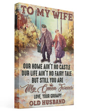 Load image into Gallery viewer, Go Fishing You Are My Queen Forever Grumpy Old Husband Gift For Wife Matte Canvas
