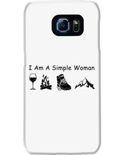Load image into Gallery viewer, Simple Woman Loves Wine Camping Shoes And Climbing Phone case

