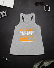 Load image into Gallery viewer, Sorry This Guy Is Already Taken By A Smart And Sexy Redhead Gift For Men Ladies Flowy Tank
